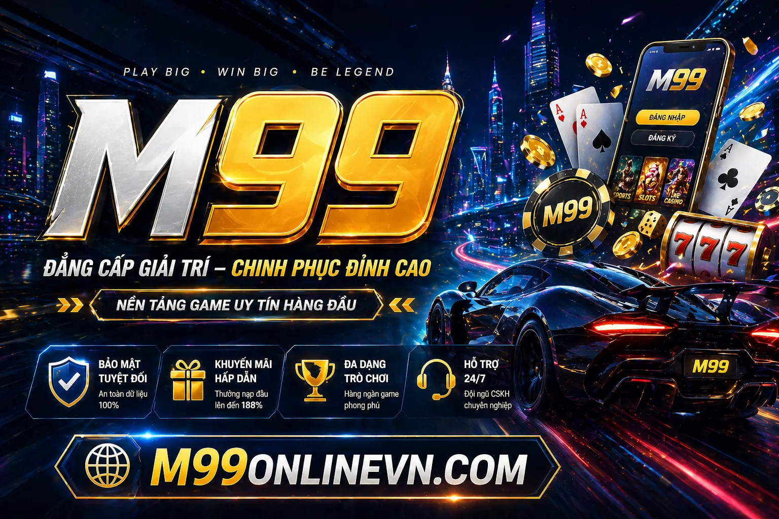 Hình ảnh chính về an toàn nền tảng CM888